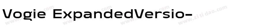 Vogie ExpandedVersio字体转换